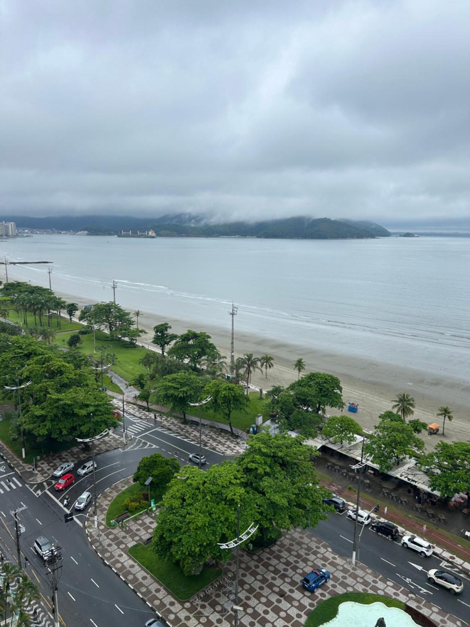 Apartamento Frente A Praia Do Embare Santos Eksteriør bilde